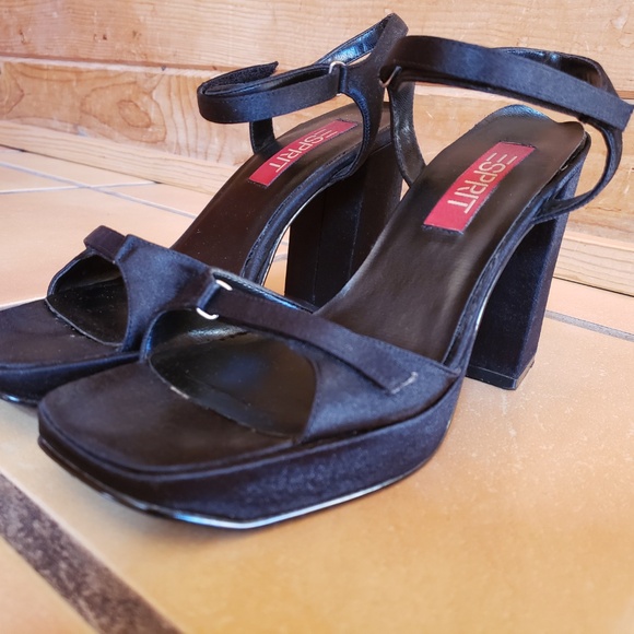 Esprit Black Heels Shoes Women’s 8 - Picture 3 of 8